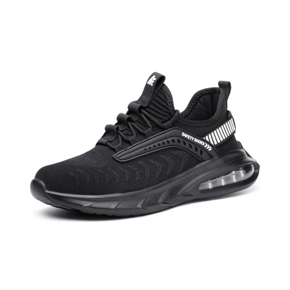 N/C Men's Black Steel Toe Shoes